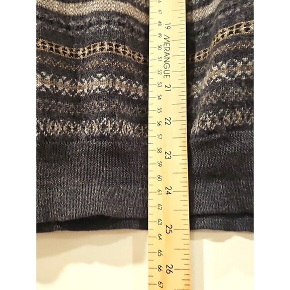 Jones New York 100% Merino Wool Sweater Vest Large Fair Isle Nordic Fisherman - Picture 6 of 7